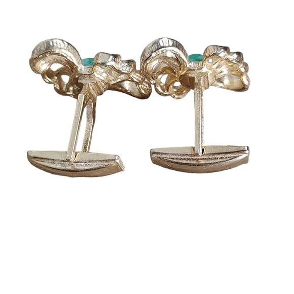 Vintage agate cufflinks - Picture 2 of 3